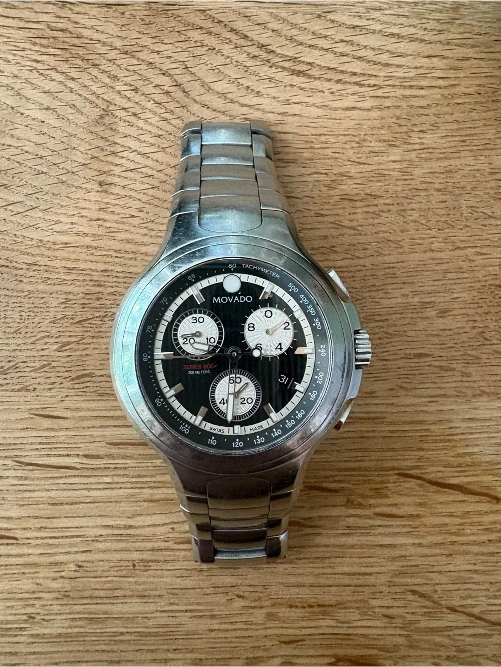Movado Stainless Steel Chronograph Watch - Derek Jeter Yankee Limited Edition